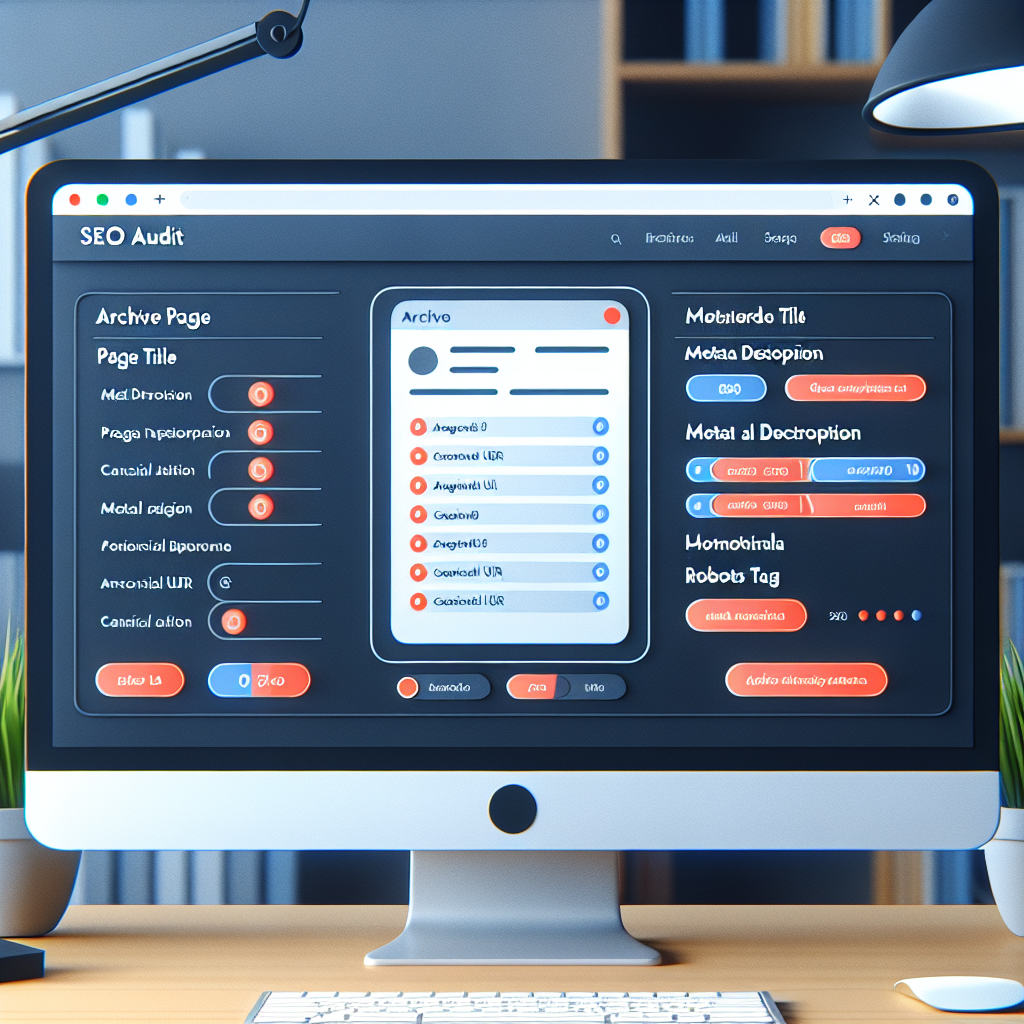 SEO metadata audit for WordPress archive pages