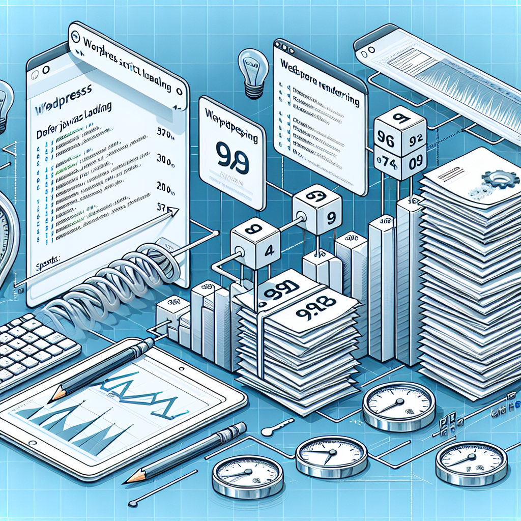 WordPress deferred JavaScript loading illustration