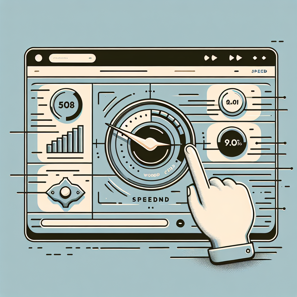 Illustration of WordPress performance optimization and responsive user interactions