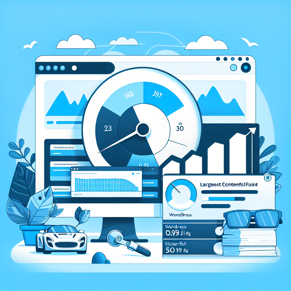 Illustration of auditing render-blocking CSS in WordPress to improve LCP